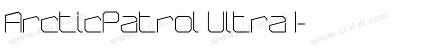 ArcticPatrol Ultra I字体转换